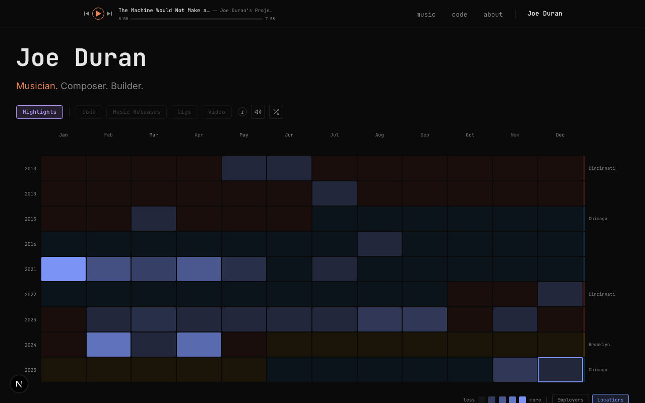 joe-duran-portfolio screenshot
